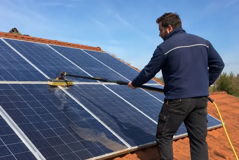 Nettoyage et entretien de panneaux solaires à Larmor-Baden