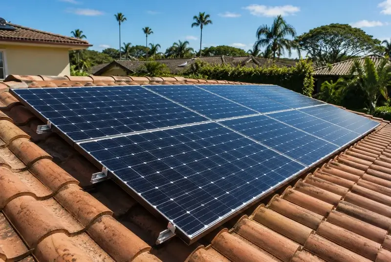 Installation de panneaux solaires à Larmor-Baden